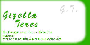 gizella tercs business card